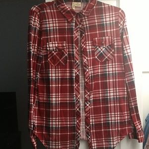 Red Flannel Blouse